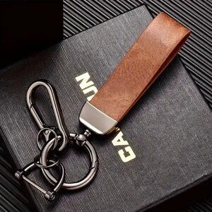Classy Premium Vegan Leather & Alloy Multi Function Belt Loop Lanyard Key Chain